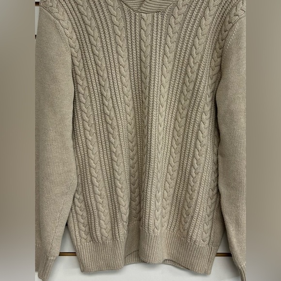 Jos. A. Bank Executive Collection Cable Knit Long Sleeve Pullover Sweater Cotton - Picture 3 of 10